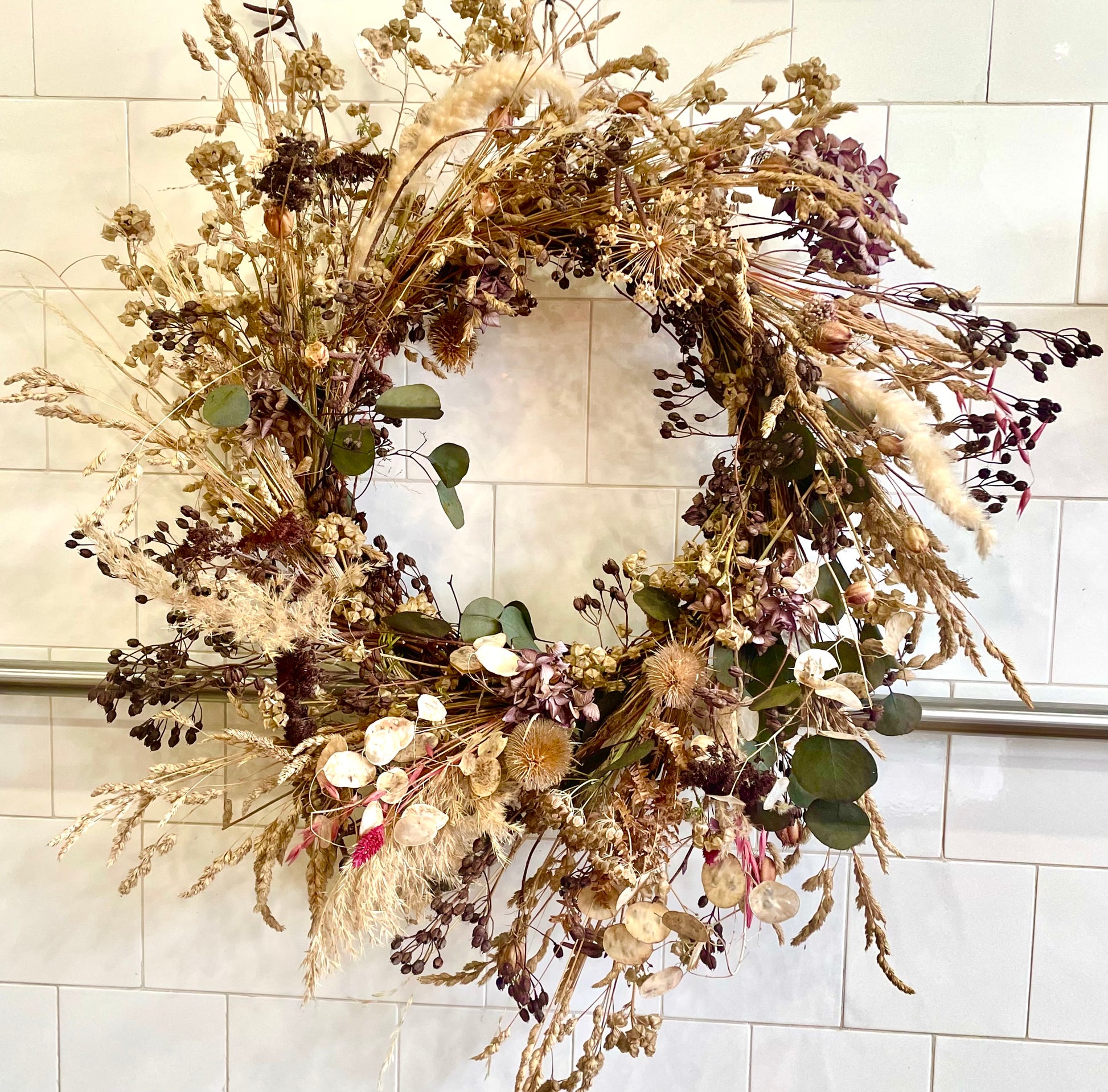 Foraged Dried Flower Wreath - THE BRISTOL ARTISAN