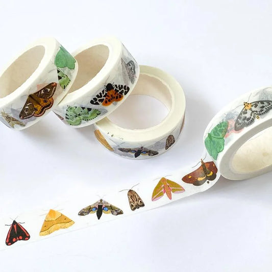 Washi Tape - British Moths - THE BRISTOL ARTISAN