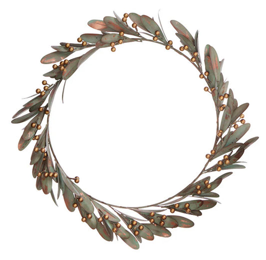 Golden berry Metal Wreath - THE BRISTOL ARTISAN