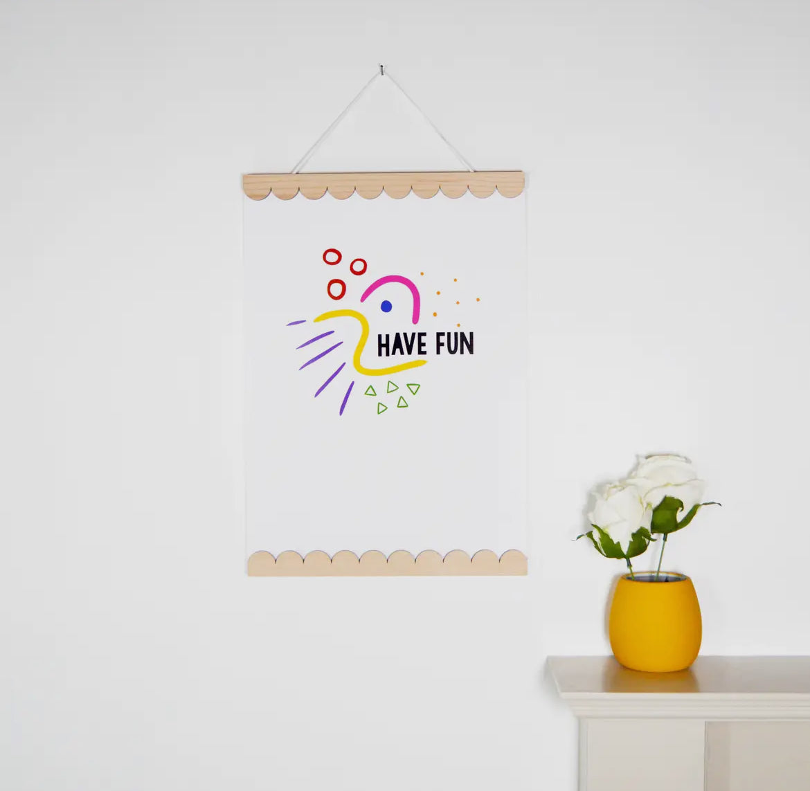 A3 Scalloped Picture / Poster Hanger - THE BRISTOL ARTISAN
