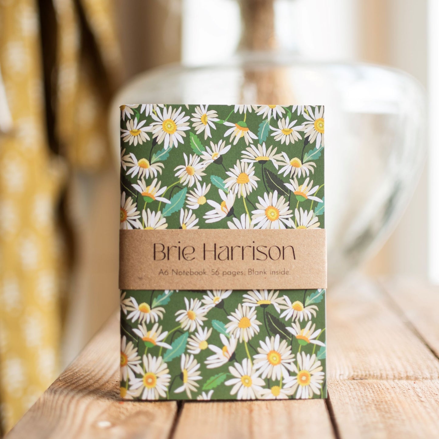 Daisies A6 Notebook by Brie Harrison - The Bristol Artisan Handmade Sustainable Gifts and Homewares.