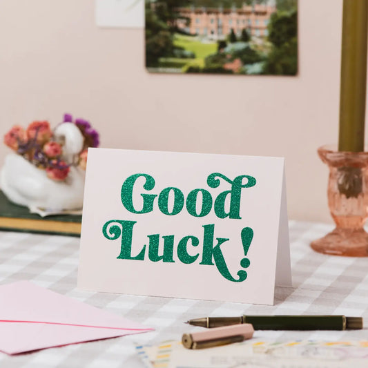 Good Luck Card with Biodegradable Glitter - THE BRISTOL ARTISAN