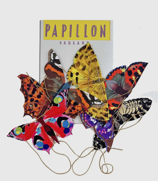 Nursery Room Colourful Butterfly Garland Mobile - THE BRISTOL ARTISAN