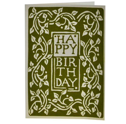 Happy Birthday Arts And Crafts Card - THE BRISTOL ARTISAN