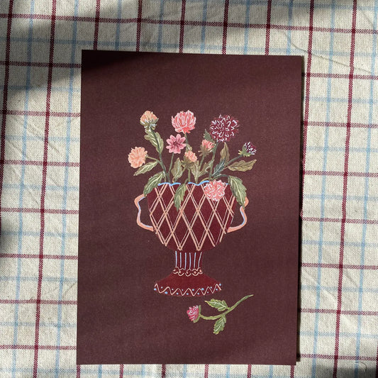 A5 Print - Pink Dahlias - THE BRISTOL ARTISAN