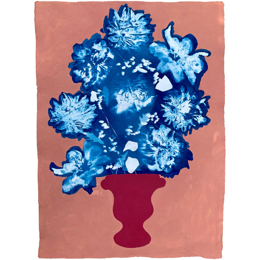 Framed Bloom Series, Vase Five - Original Artwork on paper - THE BRISTOL ARTISAN