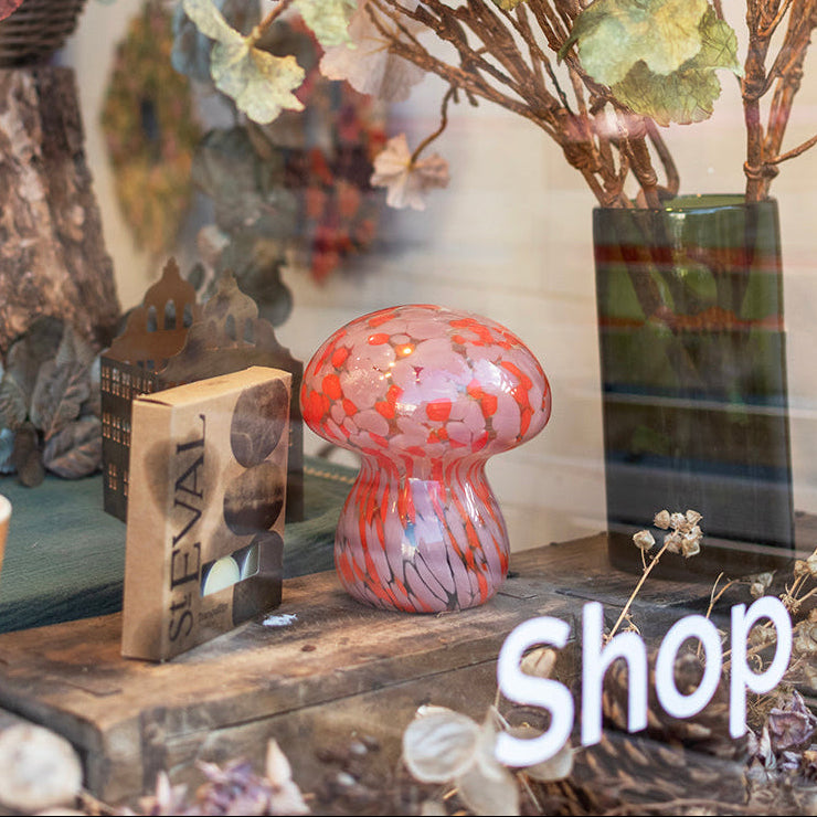 Portable LED Mushroom Lamp - Coral - THE BRISTOL ARTISAN