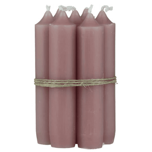 Bundle of five dinner candles - Peony - THE BRISTOL ARTISAN