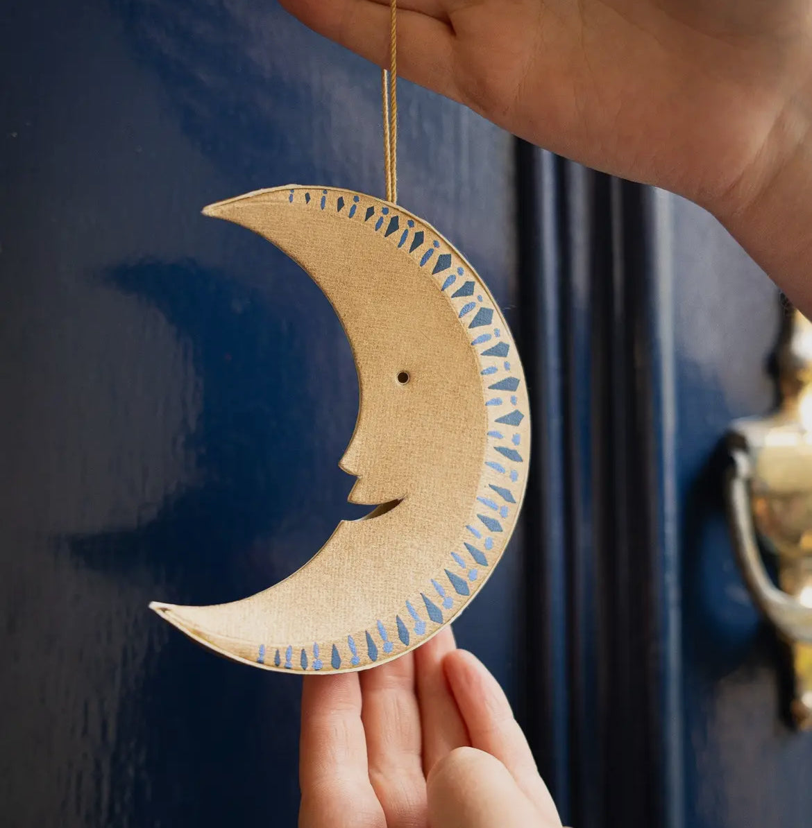 Happy Moon board Christmas Decoration - THE BRISTOL ARTISAN