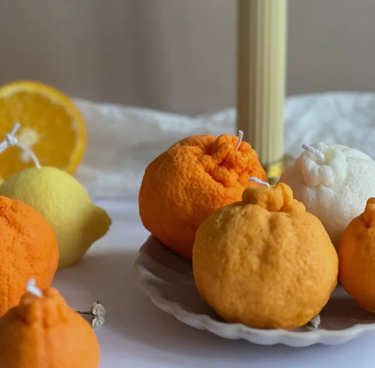 Dark Orange Scented Soy Wax Candle - THE BRISTOL ARTISAN