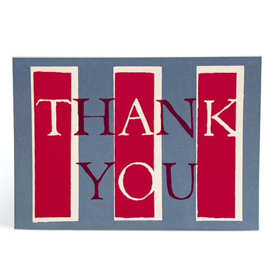 Thank You Cards Hot Pink and Blue - Pack of 10 - THE BRISTOL ARTISAN
