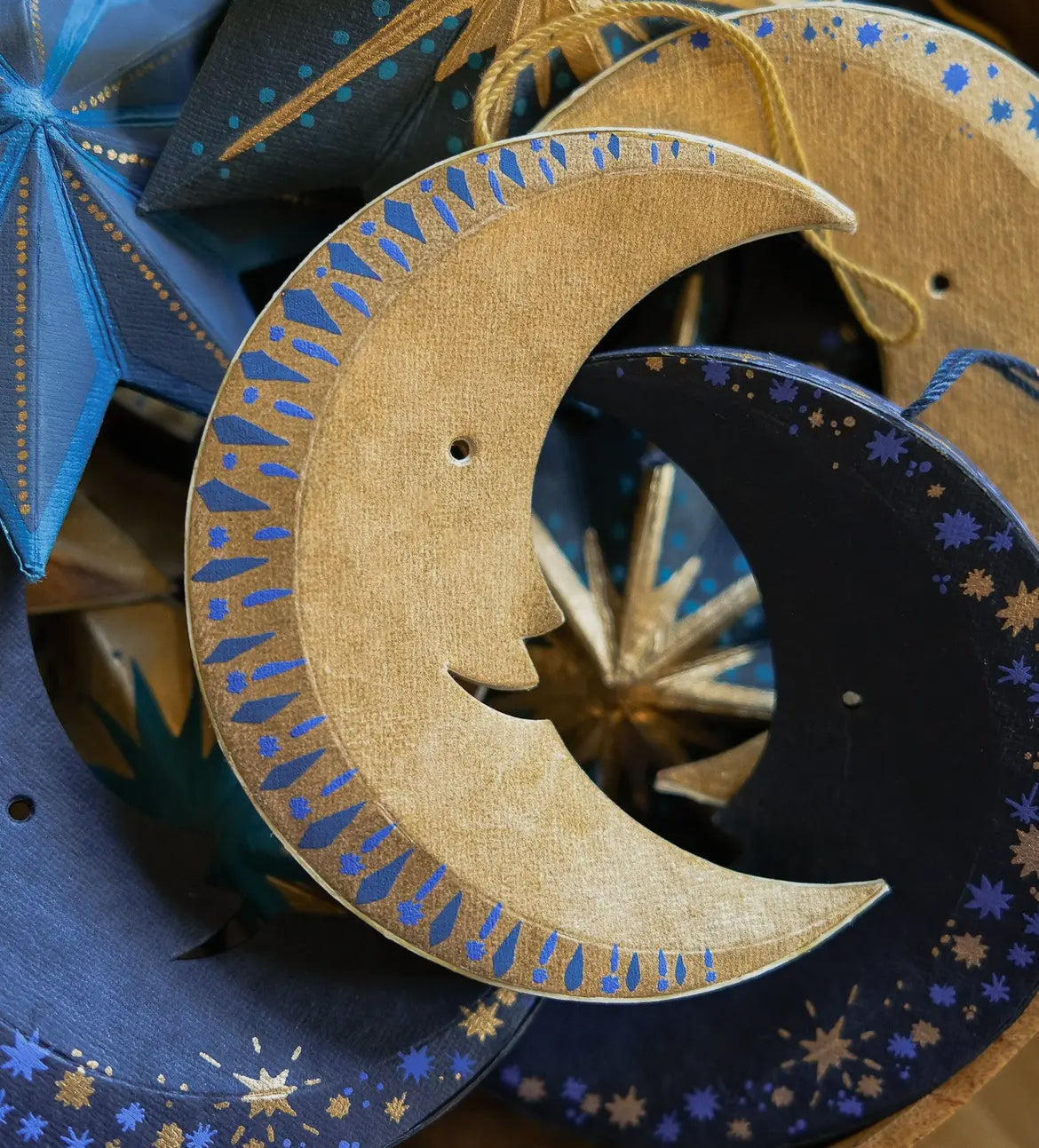 Happy Moon board Christmas Decoration - THE BRISTOL ARTISAN