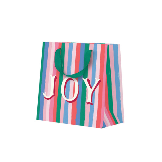 Joy Stripes Mini Gift Bag - THE BRISTOL ARTISAN