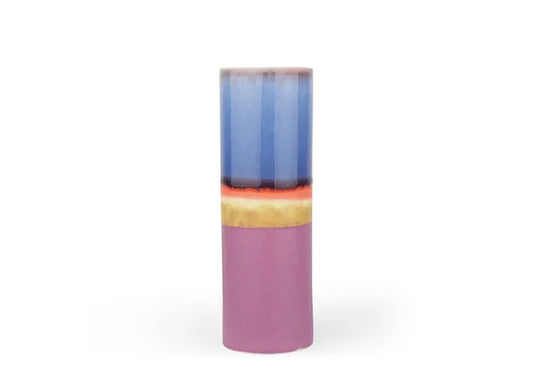 SGW Lab Cylindrical Vase - Plum & Orange