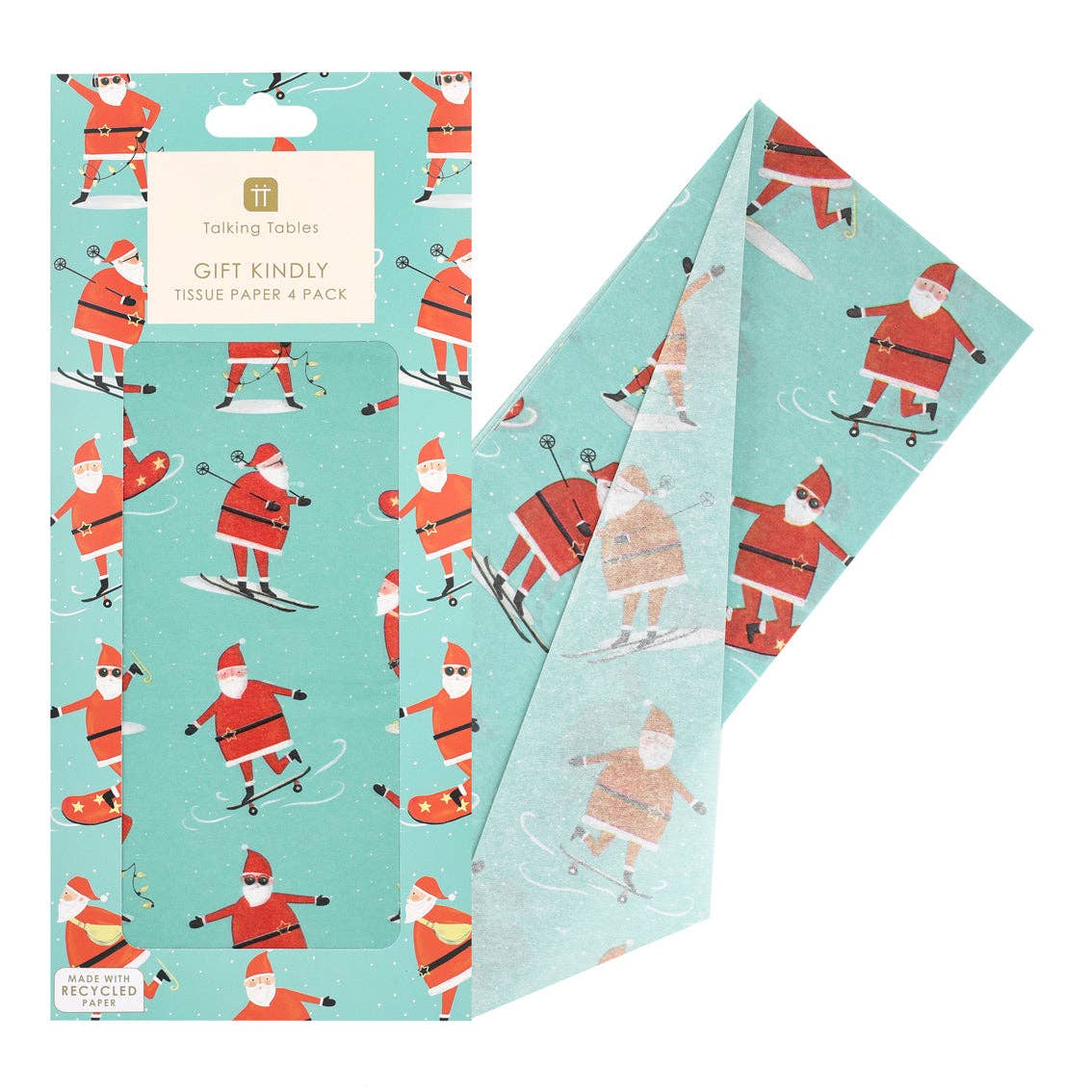 Santa Tissue Paper - 4 Sheets