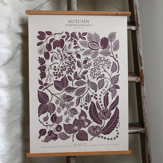 Autumn foraging print - THE BRISTOL ARTISAN