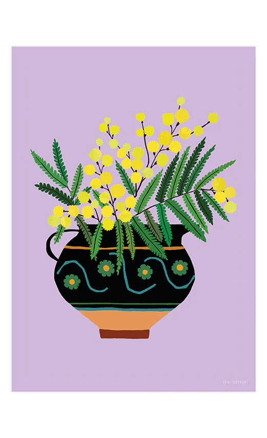 Mimosa Print A4 Print by Brie Harrison - THE BRISTOL ARTISAN