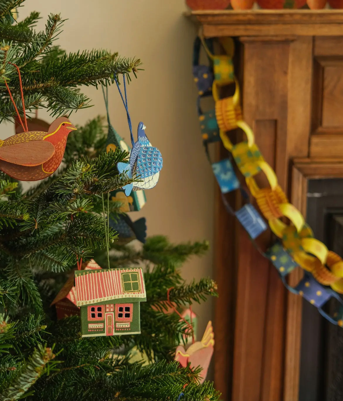 Bothy screen printed Christmas decoration - THE BRISTOL ARTISAN