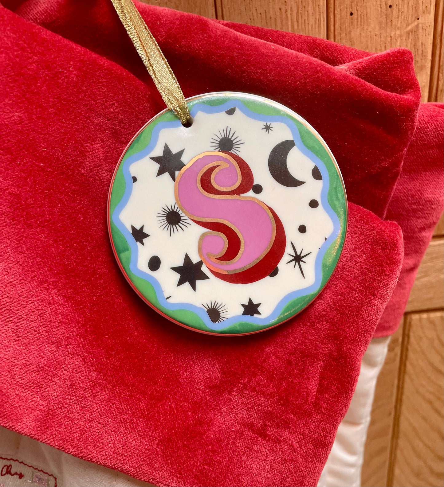 Alphabet “S” Bauble - THE BRISTOL ARTISAN