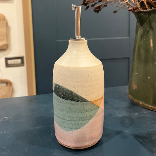 'Bristol' Trio Glaze Pourer - Jade & pink by Liz Vidal - THE BRISTOL ARTISAN