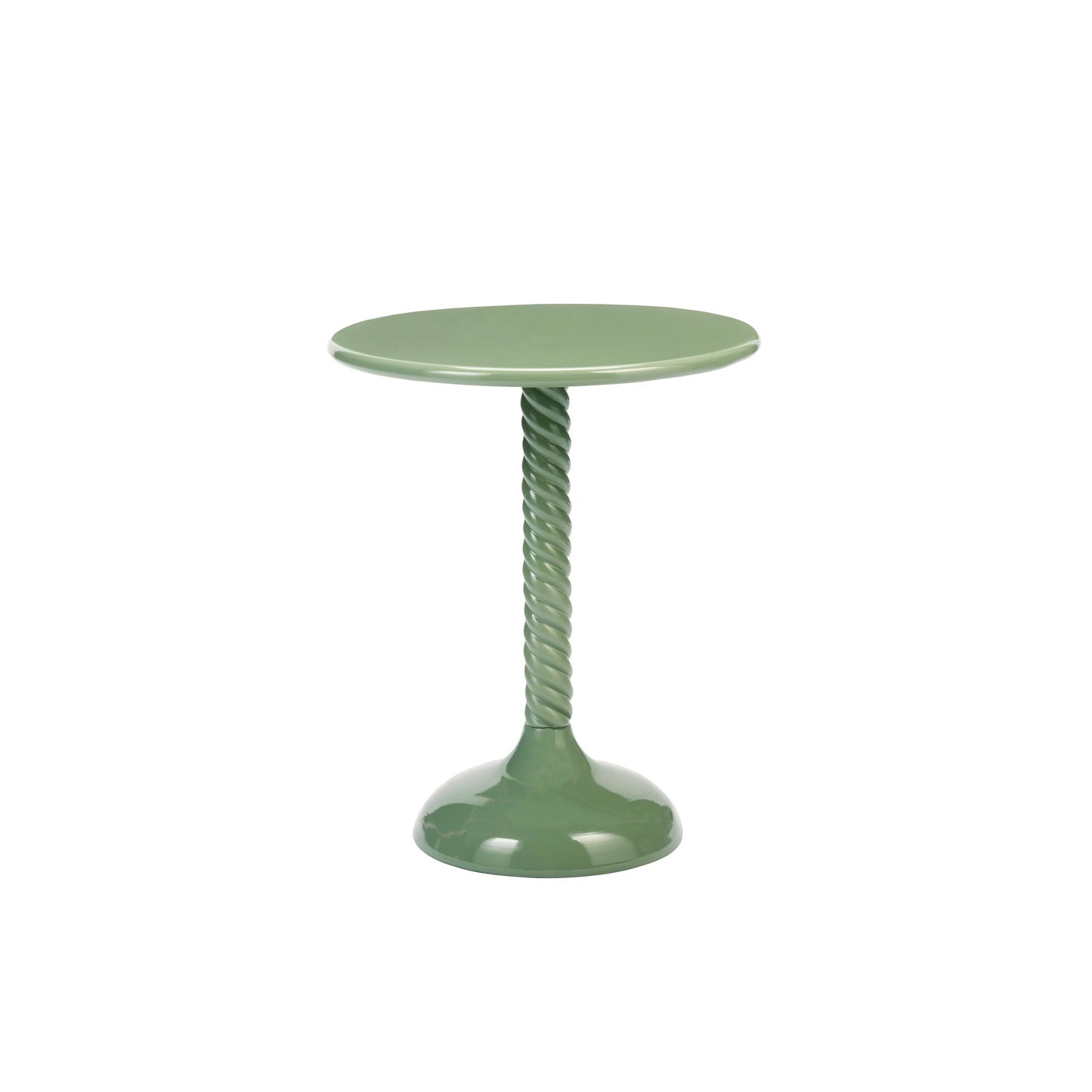 Round Metal Coffee Table, Green