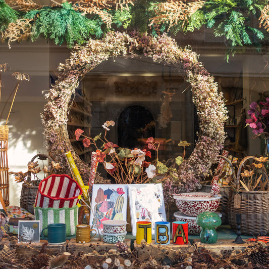 Limonium Dried Flower Wreath - THE BRISTOL ARTISAN