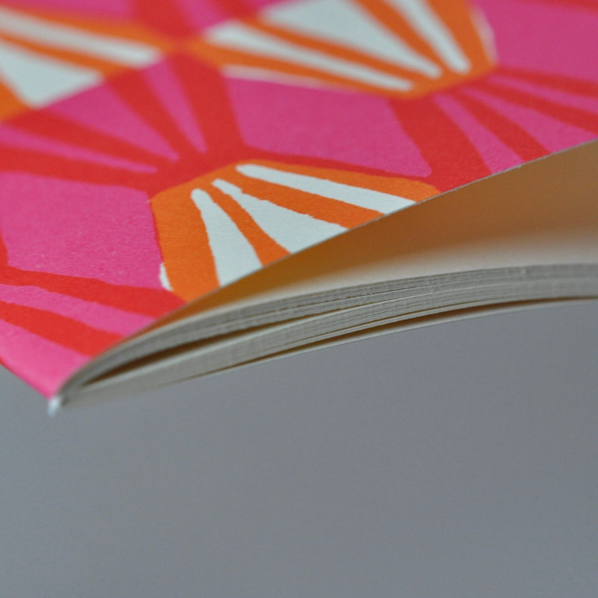 Exercise Book Threadwork Bright Pink and Orange - THE BRISTOL ARTISAN