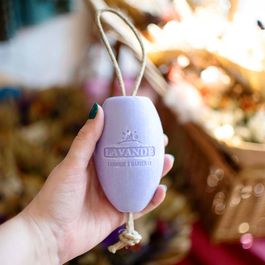 Lavender Soap on a rope - THE BRISTOL ARTISAN