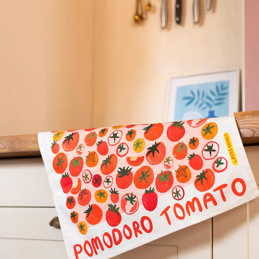 Pomodoro Tomatoes Organic Cotton Tea Towel - THE BRISTOL ARTISAN