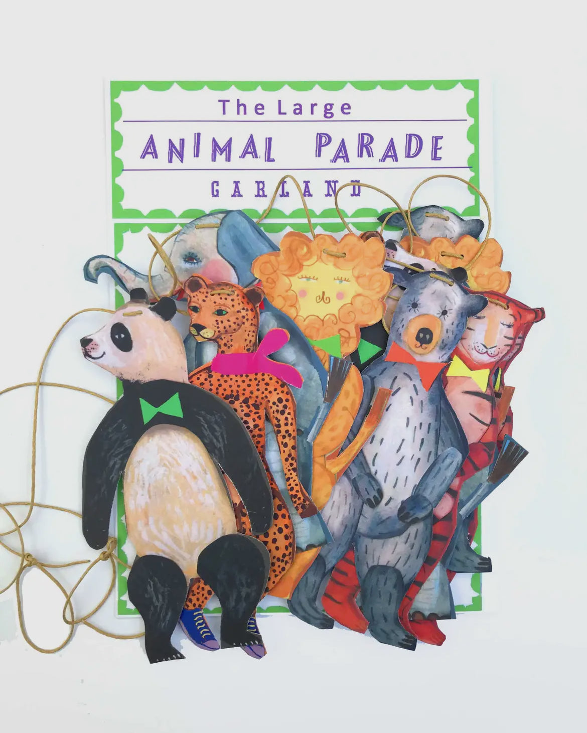 Nursery Room Animal Garland Mobile - THE BRISTOL ARTISAN