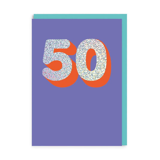 50th Birthday Card - THE BRISTOL ARTISAN