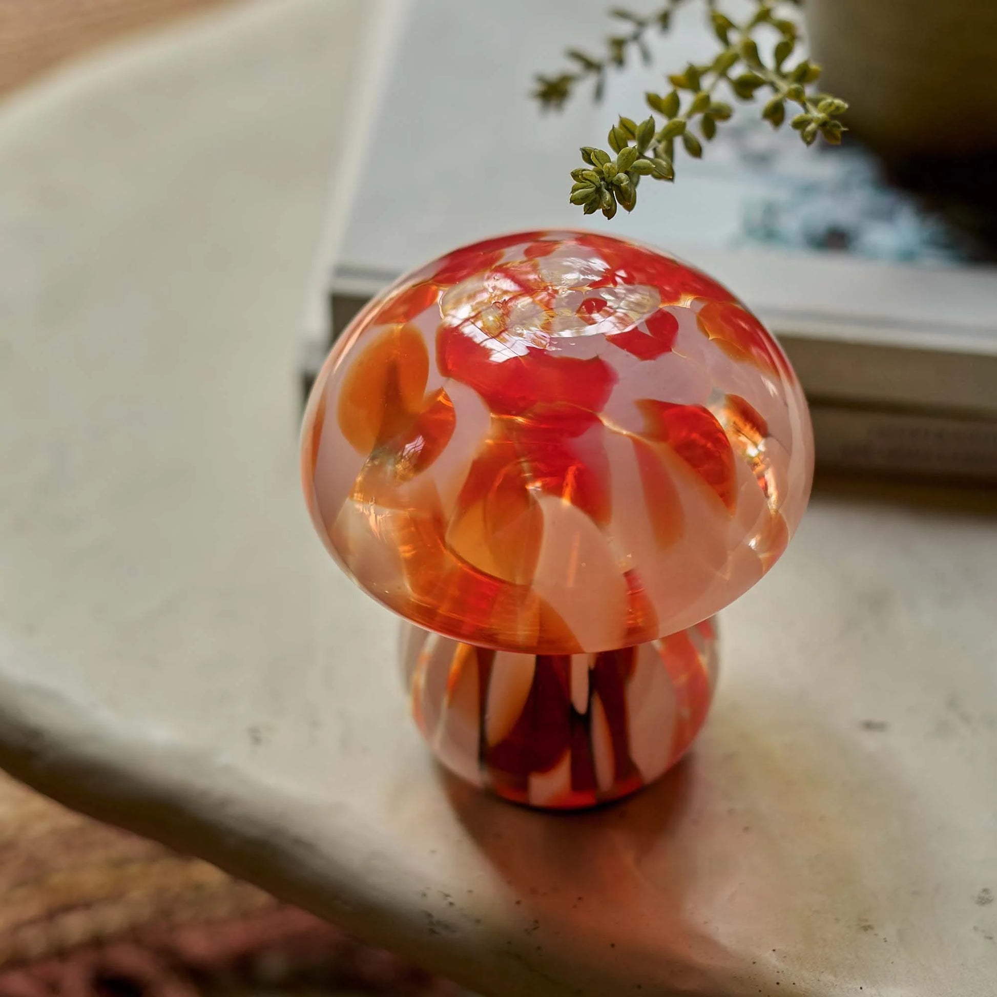 Portable LED Mushroom Lamp - Coral - THE BRISTOL ARTISAN