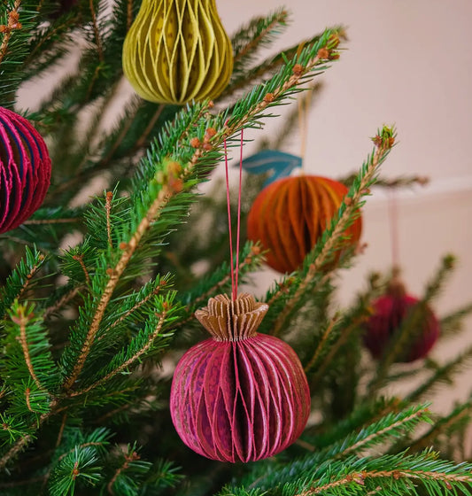 Pomegranate Honeycomb Bauble Decoration - THE BRISTOL ARTISAN