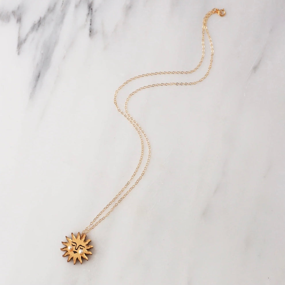 Sun Necklace by Wolf & Moon - THE BRISTOL ARTISAN