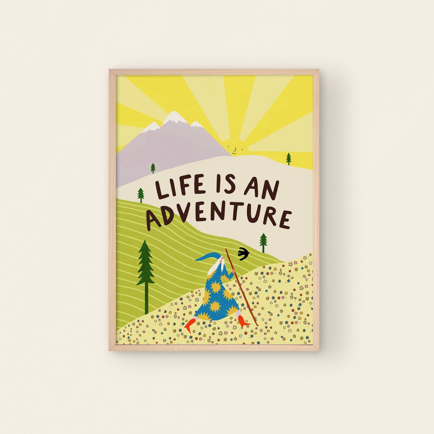Life Is An Adventure A3 Art Print - THE BRISTOL ARTISAN