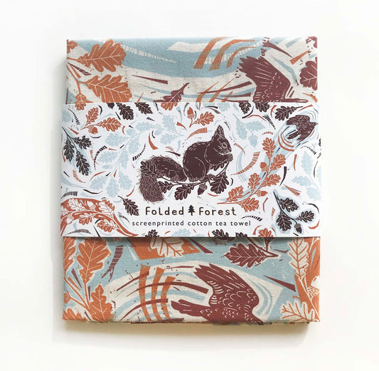 Squirrel cotton Tea Towel - THE BRISTOL ARTISAN