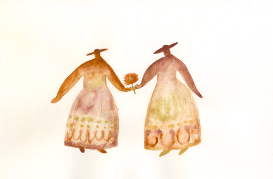 Hand in Hand A4 Art Print - THE BRISTOL ARTISAN