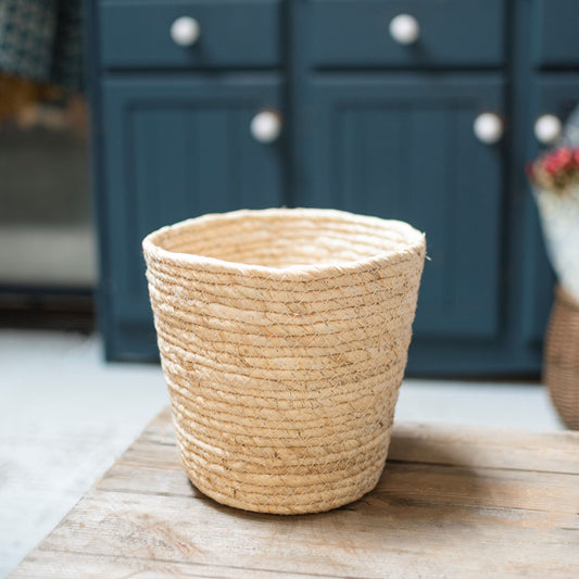 Plant Pot storage basket - Cream - THE BRISTOL ARTISAN