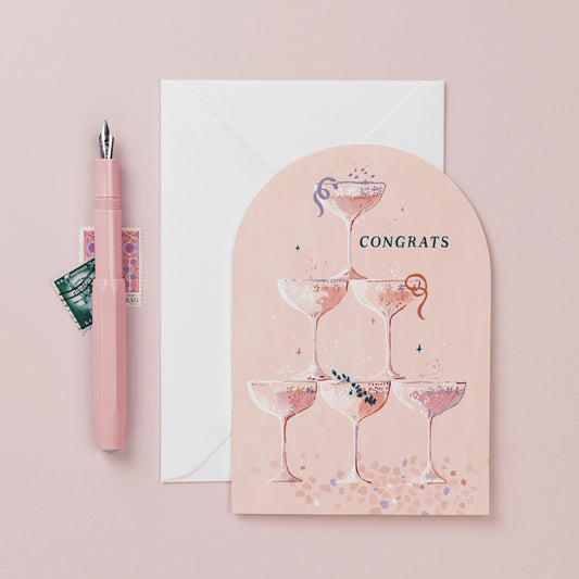 Champagne Congratulations Card - THE BRISTOL ARTISAN
