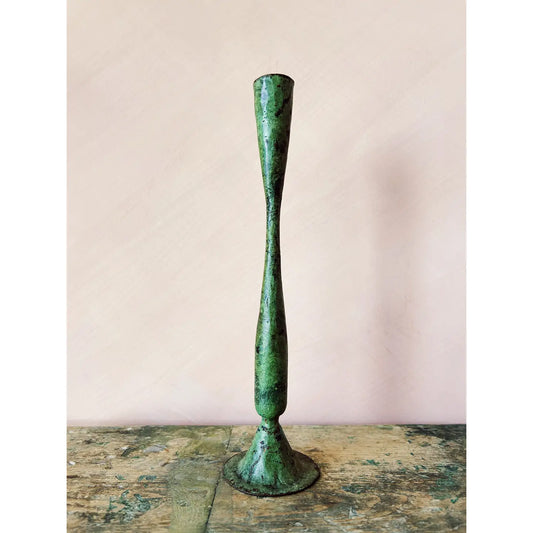 Tall Verdigris Candle Holder - THE BRISTOL ARTISAN
