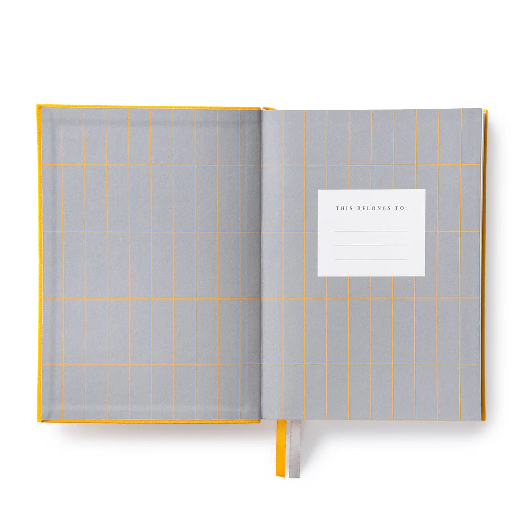 Yellow Fabric A5 Daily Planner - THE BRISTOL ARTISAN