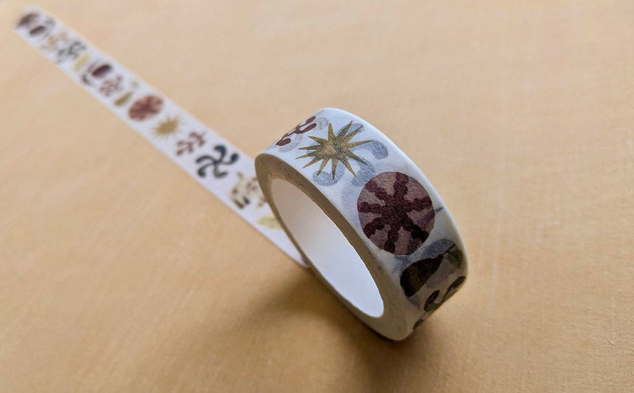 Washi Tape - earth motifs - THE BRISTOL ARTISAN