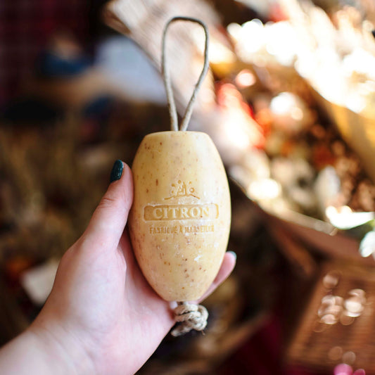 Lemon Soap on a rope - THE BRISTOL ARTISAN