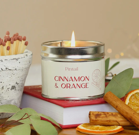 Cinnamon & Orange Tin Christmas Candle - THE BRISTOL ARTISAN