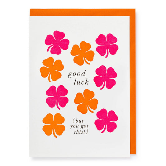 Bright Clover Good Luck Card - THE BRISTOL ARTISAN