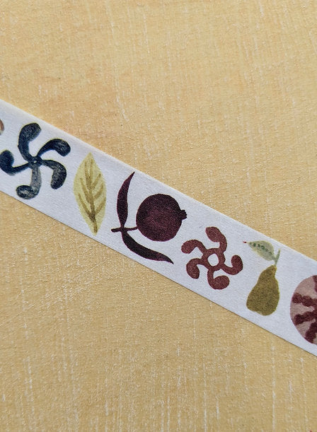 Washi Tape - earth motifs - THE BRISTOL ARTISAN