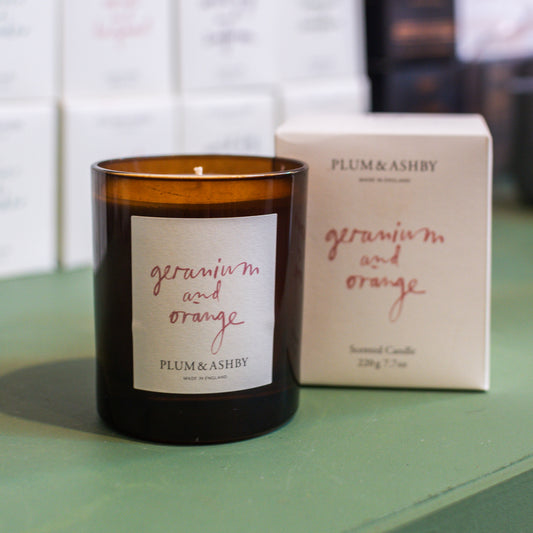Geranium and Orange Candle - THE BRISTOL ARTISAN