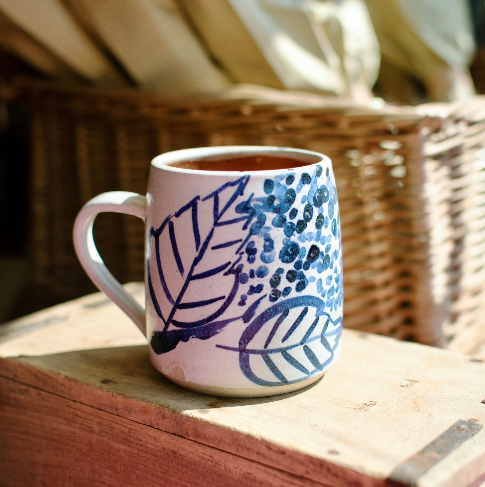 Hydrangea Stoneware Mug - THE BRISTOL ARTISAN