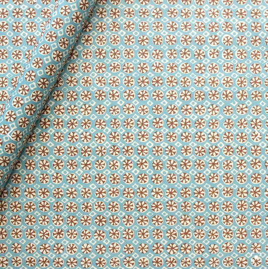 Gift Wrap - Sea Urchin Aquamarine - THE BRISTOL ARTISAN