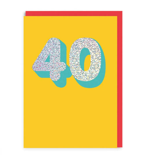 40th Birthday Card - THE BRISTOL ARTISAN